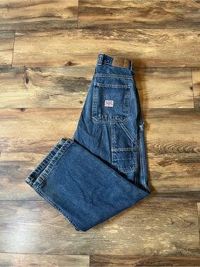 Vtg Old Navy Painter’s Jeans Women 16 (26x28) Blue Denim Carpenter Wide Leg Y2K